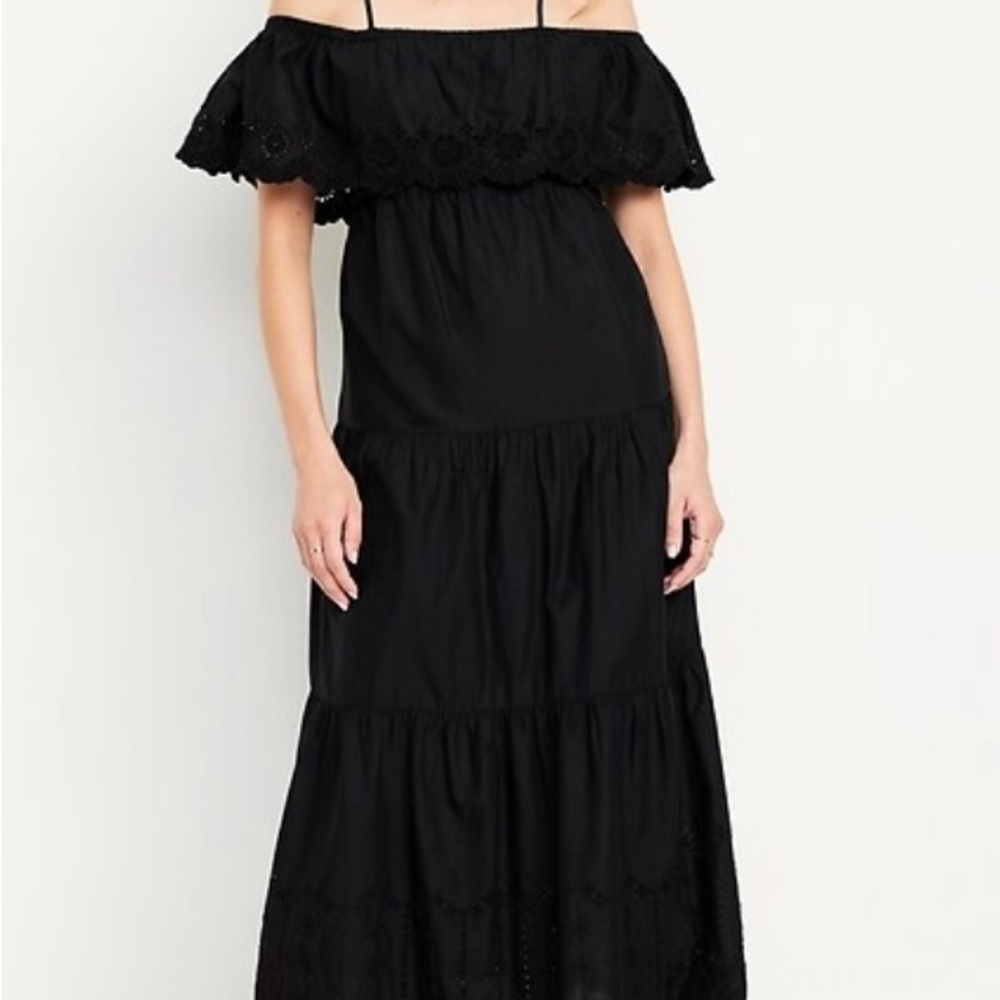 Old Navy Elegant Black Maxi Dress